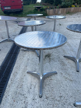 Table Bistro aluminium martelé Réf 4063