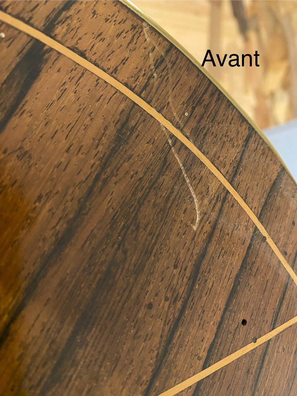 Table à Oreille 19ème Style Louis XVI Acajou Marqueterie