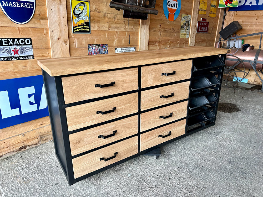 Buffet d'atelier 15 tiroirs Valentini  Réf 4203