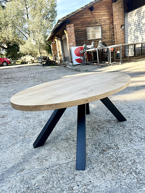 Table basse plateau Ellipse chêne RF4656