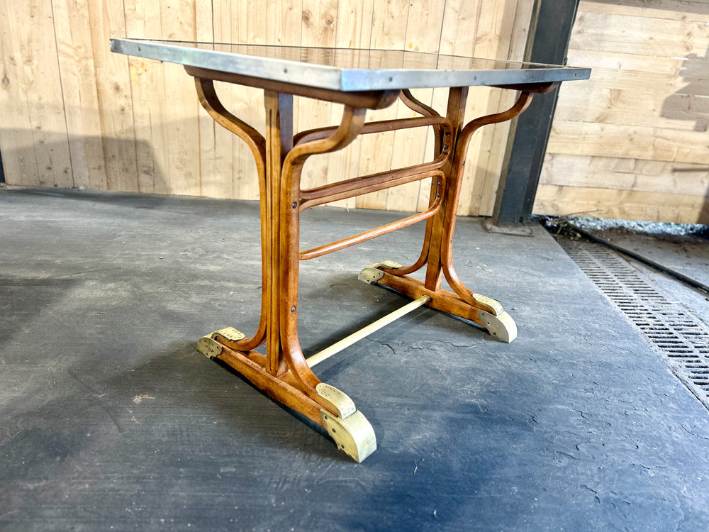 Table Bistrot Thonet 1900 Piètement Laiton