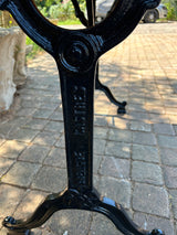 Table bistrot fonte et marbre Castres 1950/60 Réf 4533
