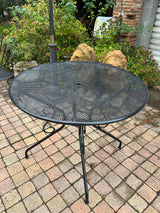 Table de Jardin Vintage Métal Fer Forgé 1950 - Réf 4559