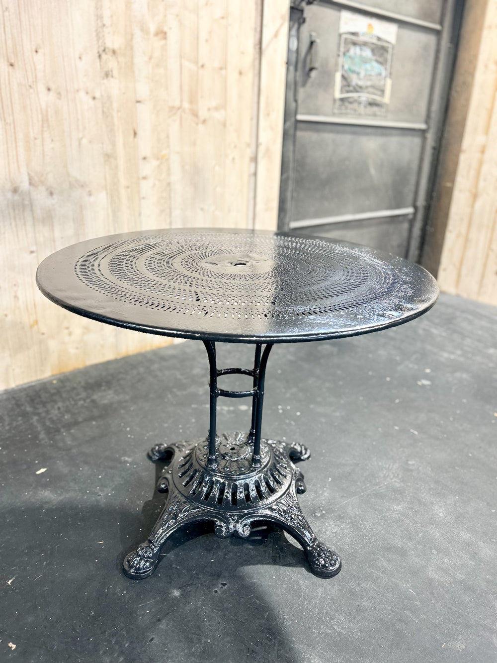 Table de jardin piètement fonte époque 1900 Réf 4376