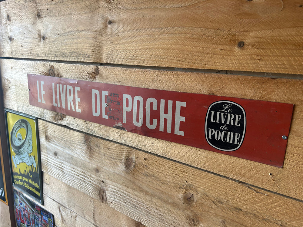 Tôle peinte " Le Livre de poche " Réf 4515
