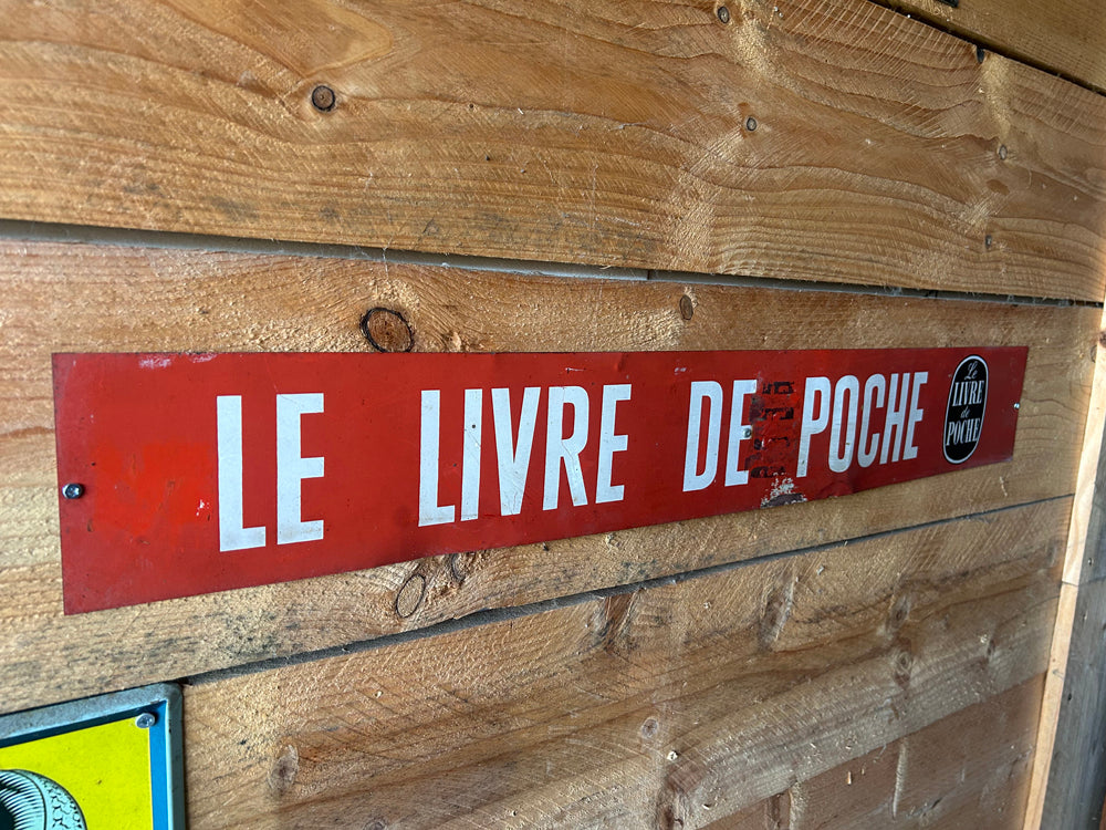 Tôle peinte " Le Livre de poche " Réf 4515