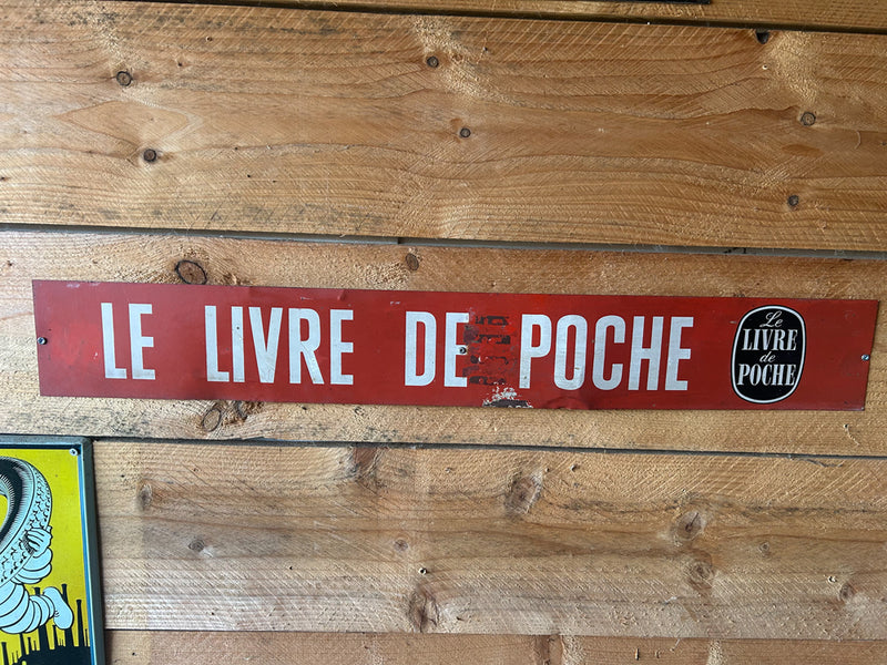 Tôle peinte " Le Livre de poche " Réf 4515