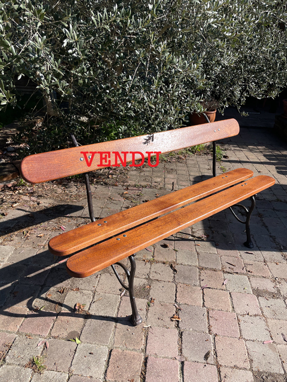 Banc ART NOUVEAU en fonte 1900