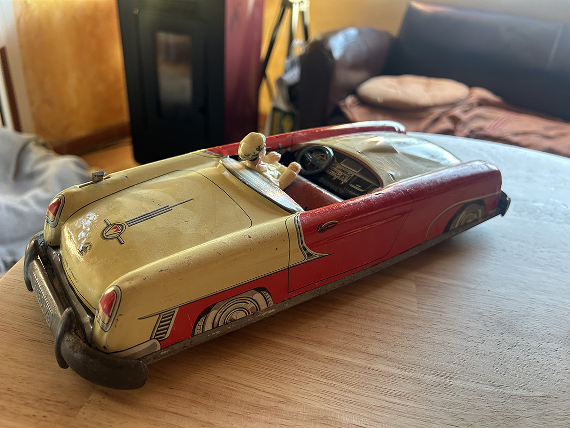 Jouet rétro voiture friction Joustra - décoration intérieur vintage