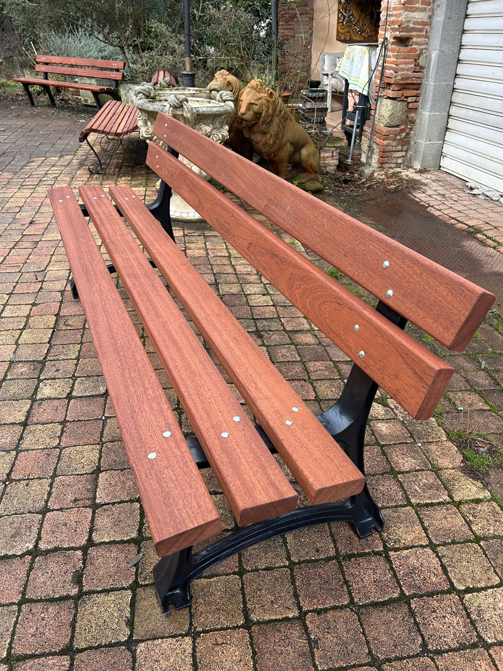 Banc de jardin public fonte 1950/60