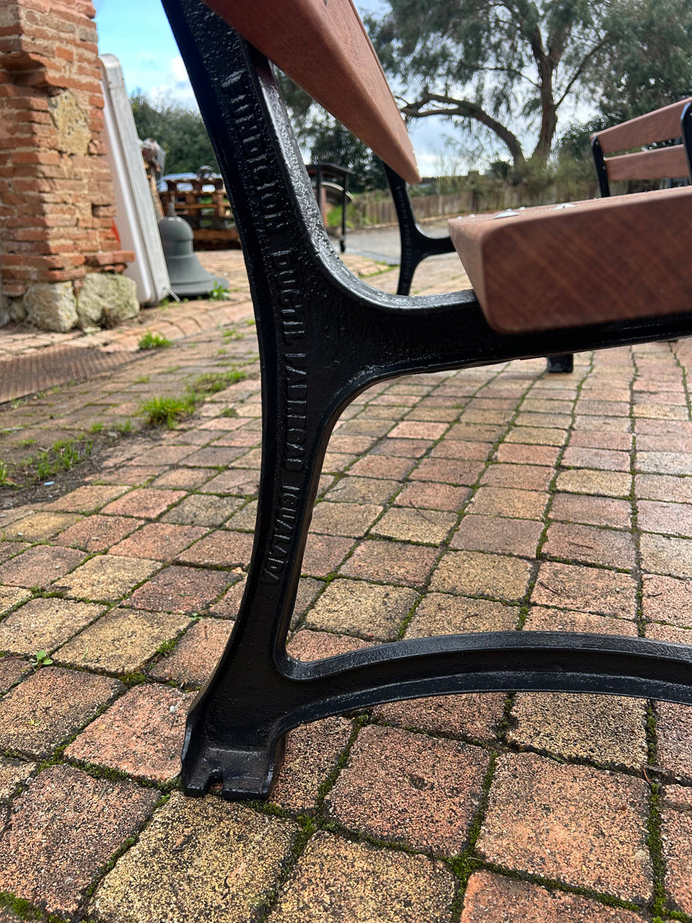 Banc de jardin public fonte 1950/60