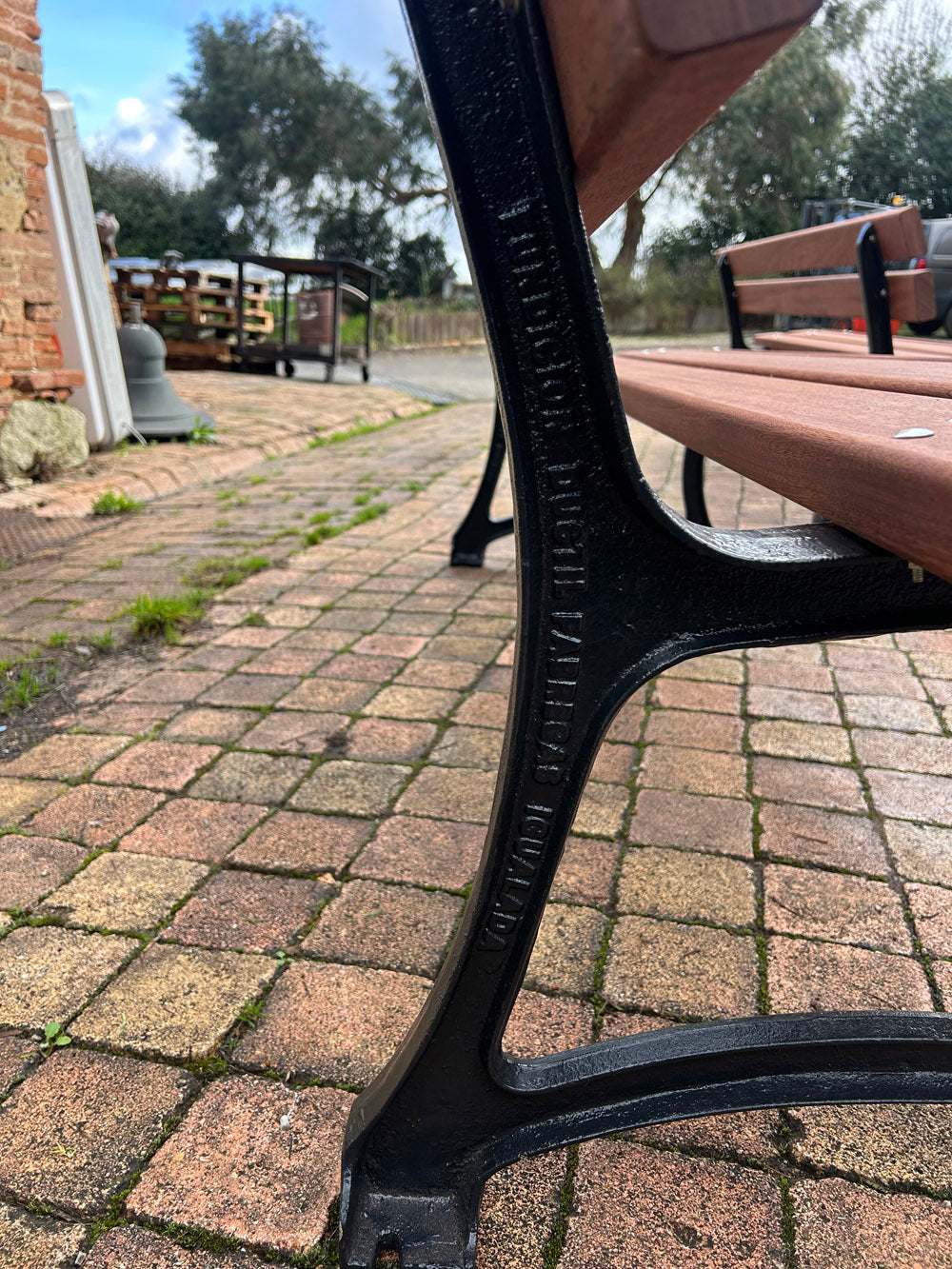 Banc de jardin public fonte 1950/60