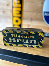 Boite métal Biscuit Brun Vintage Réf 4192