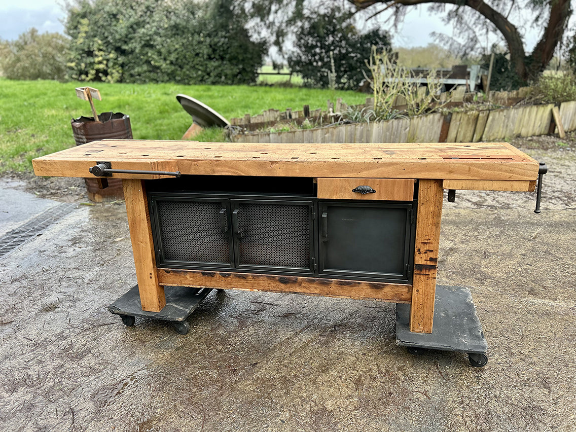 Etabli ancien 3 tiroirs et 1 tiroir RF 4652