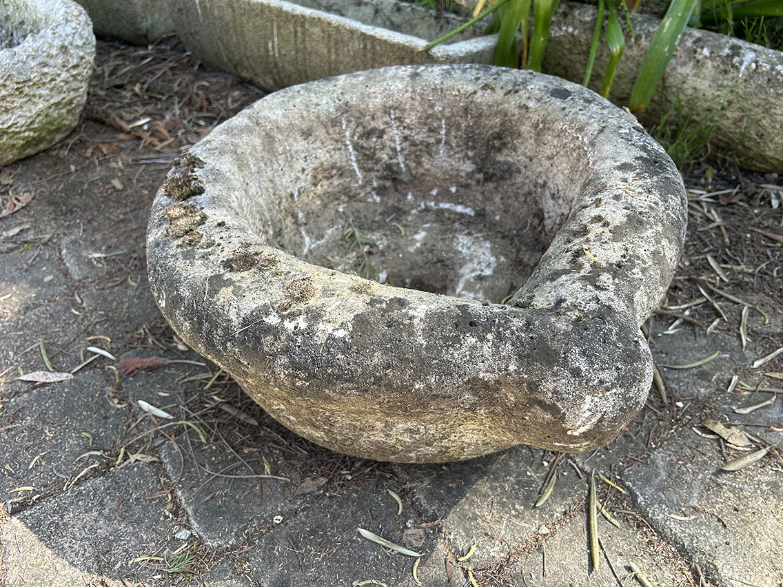 Jardinière ronde en pierre reconstitué - RF4692