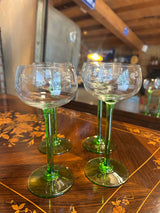 Lot de 4 verres haut ART DECO - Réf 4596