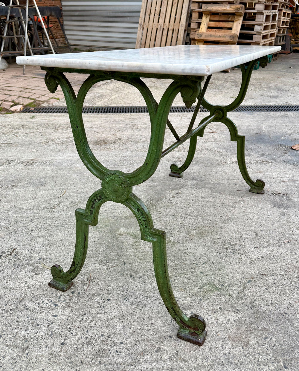 Table Bistrot Fonte Rivetée 1930/40 Fabricant Billard