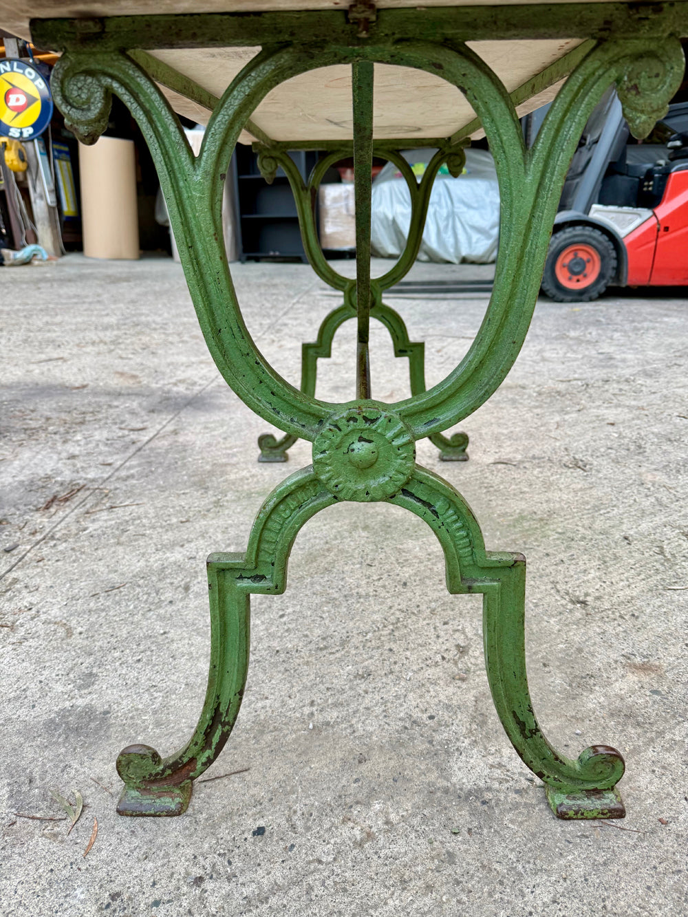 Table Bistrot Fonte Rivetée 1930/40 Fabricant Billard