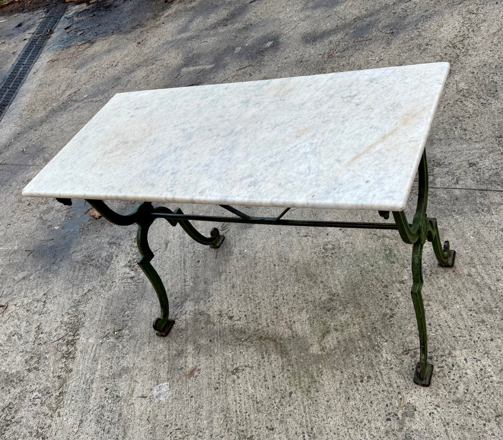 Table Bistrot Fonte Rivetée 1930/40 Fabricant Billard
