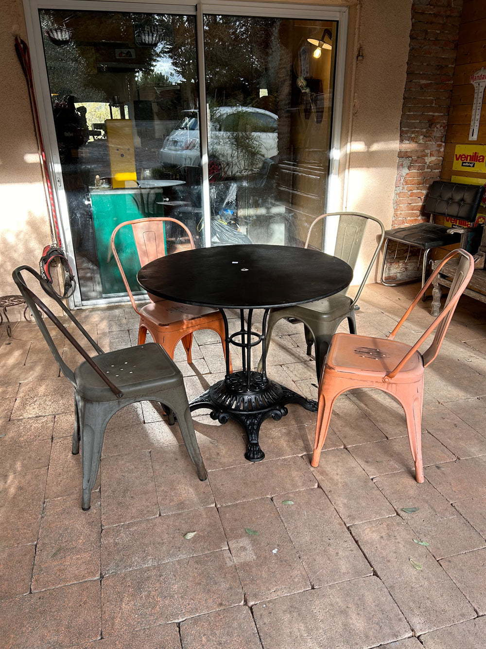 Table de jardin en fonte 19éme  Réf 4208