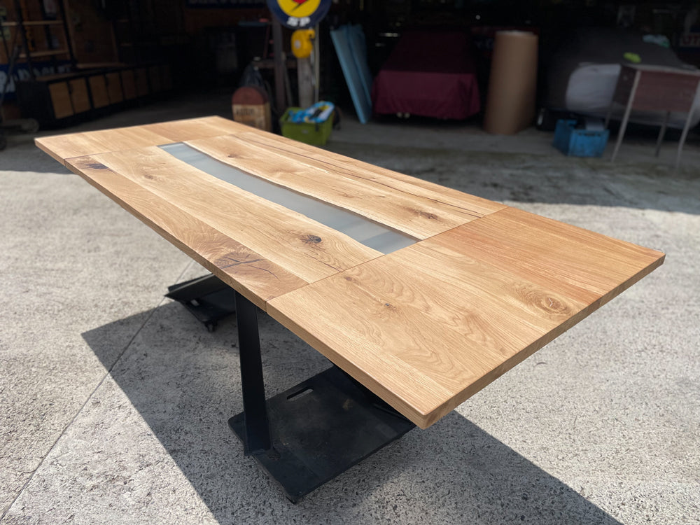 Table design industrielle avec rallonge  Réf 4045 Prix de base : 1400