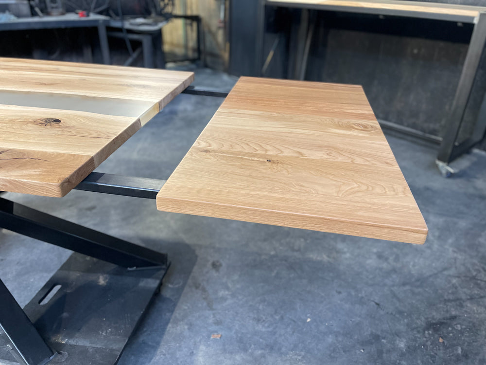 Table design industrielle avec rallonge  Réf 4045 Prix de base : 1400