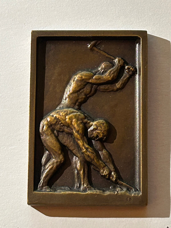 Triptyque bronze centenaire Algerie 1830/1930 - Réf 4617