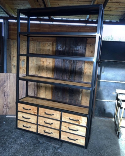 Etagère bibliothèque 2 portes et 3 tiroirs PRIX de base: 1390€ réf 3416