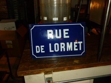 Plaque de rue émaillée 1960