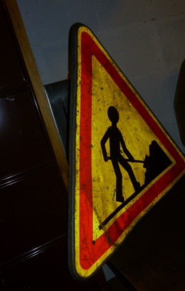 Panneau de signalisation 1970