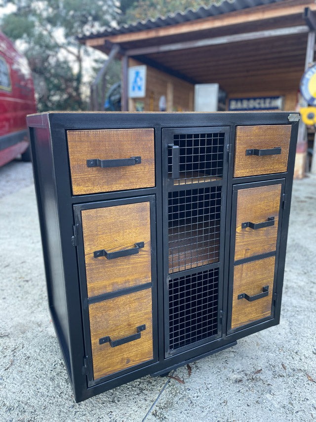 Buffet portes faux tiroirs PRIX de base : 990€ réf 3953