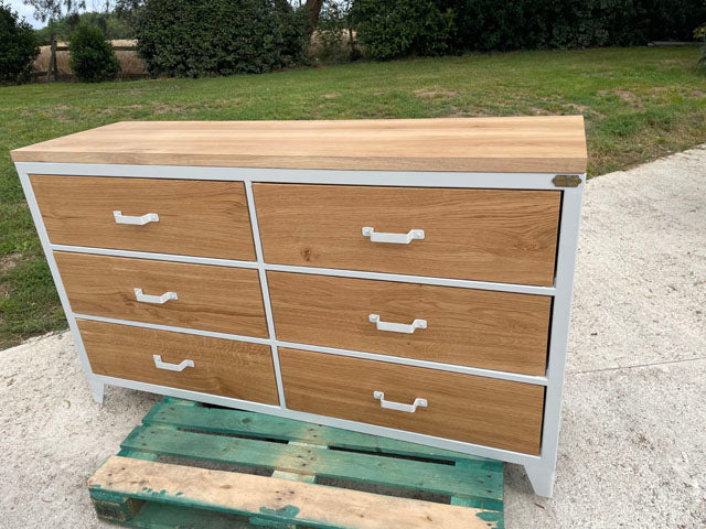 Commode industrielle 6 tiroirs  PRIX de base : 1790€ réf 3730