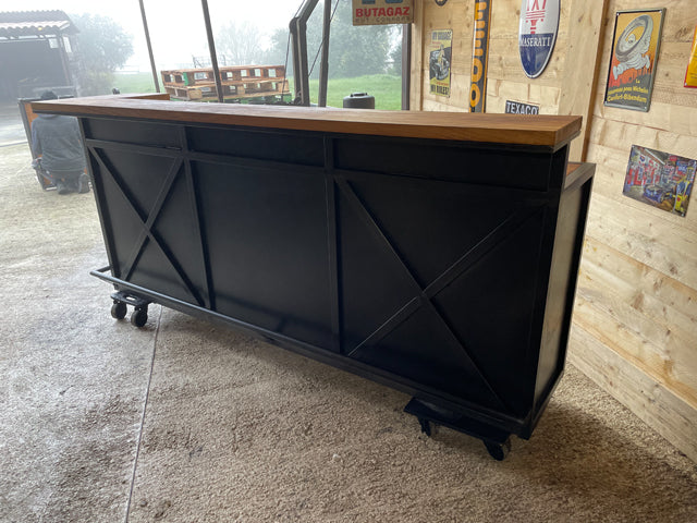 Comptoir industriel d'angle PRIX de base  2200€ réf 3833