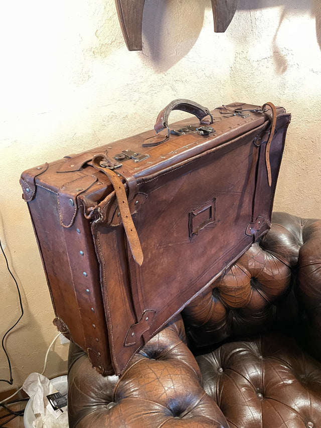 Valise en cuir 1900 grand modele – BROCANTETENDANCE