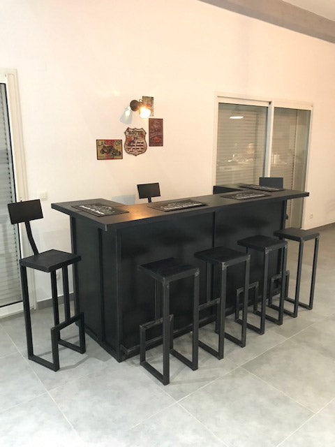 Comptoir industriel mètal en U PRIX de base: 2500€ réf 3278