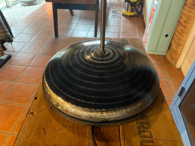 Lampe socle bleu sixties