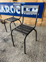 Lot de 2 chaises bistro 1960