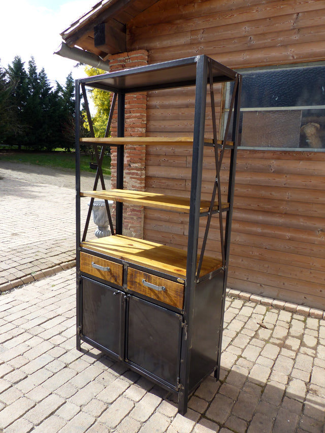 Etagère bibliothèque 2 tiroirs et 2 portes PRIX de base 990€réf 2739