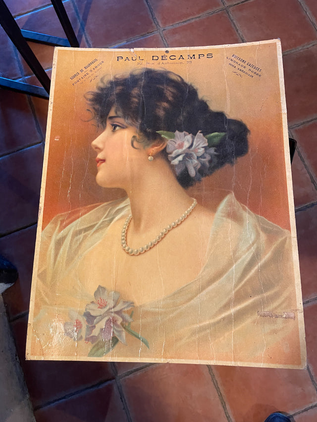Publicitè cartonnée paul Decamps 1900