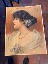 Publicitè cartonnée paul Decamps 1900