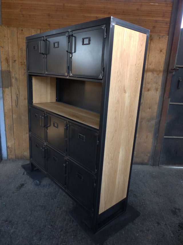 Bibliothèque industrielle 9 portes PRIX de base : 1590€réf 3531