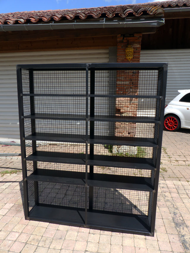 Bibliothèque industrielle tout métal PRIX de base:800€ réf 3421