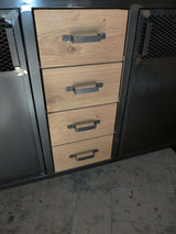 Buffet design industriel 4 tiroirs PRIX de base : 1250€ réf 3583