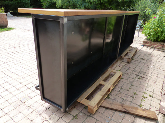 Comptoir de bar industriel PRIX de base 2600€ rèf 3184