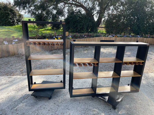 Etagére arrière de comptoir mural  PRIX de base : 990€ réf 4019