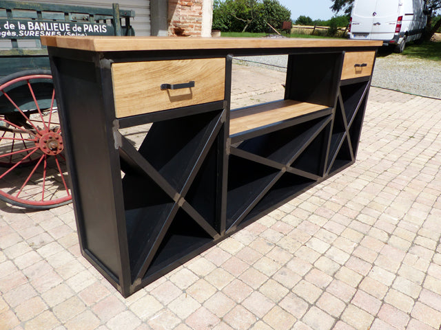 Buffet industriel cave à vin PRIX de base: 1700€ réf 3403