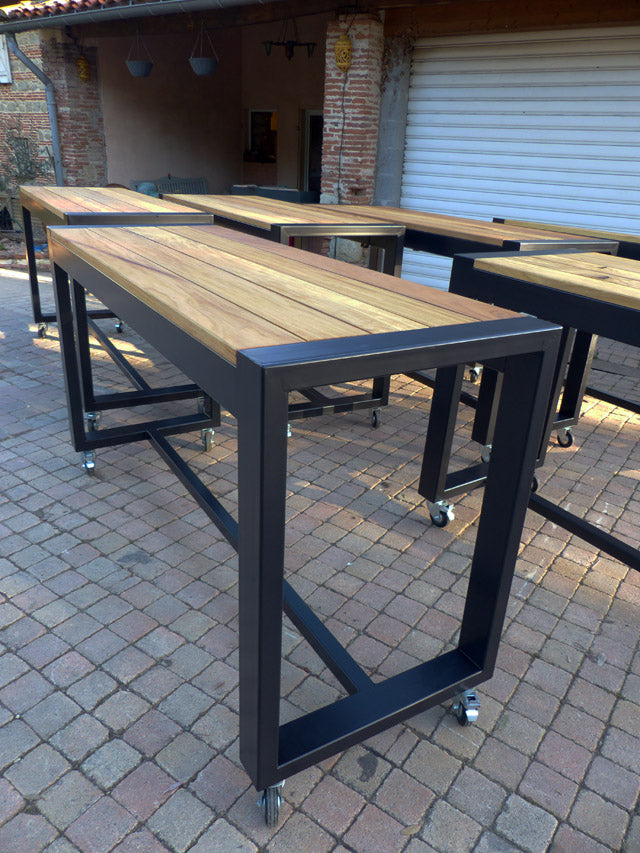 Mobilier de terrasse thermolaqué PRIX de base: 1450€ réf 3336