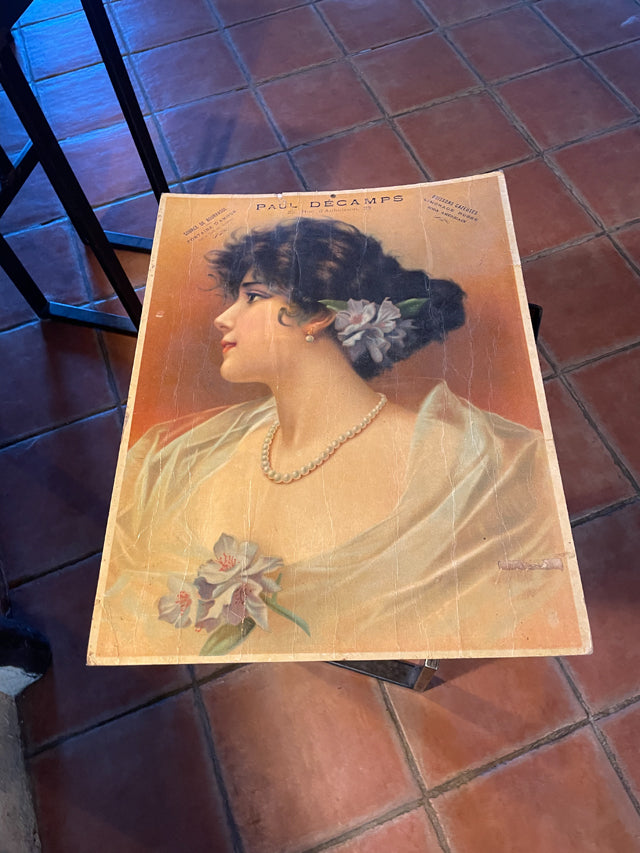 Publicitè cartonnée paul Decamps 1900