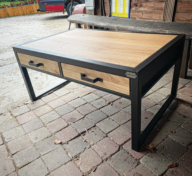 Table basse tiroir double face PRIX de base:690€ réf 2249