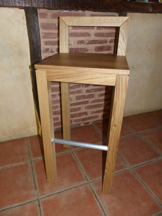 Tabouret de bar  en chêne PRIX: 190€ réf 3533